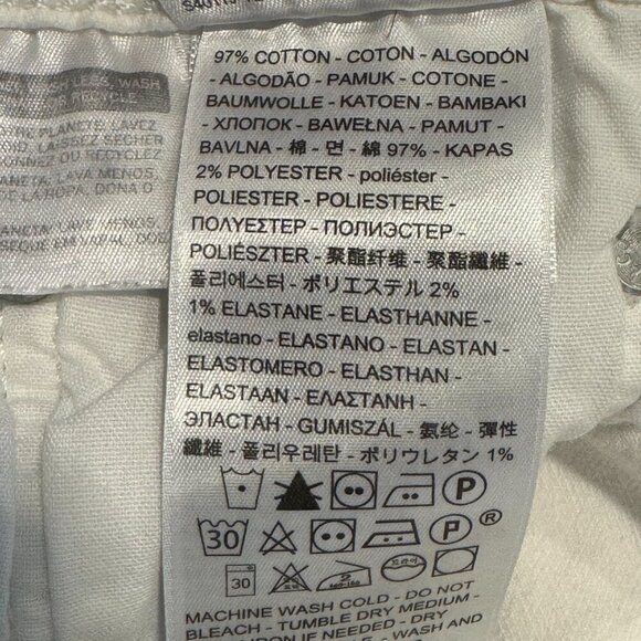 Levi's 501 women's white denim button fly cut off Daisy Duke shorts sz 29 - Picture 14 of 14